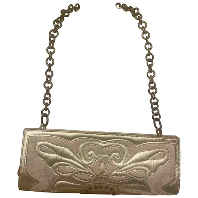 Pre-owned Just Cavalli Leather Clutch Bag