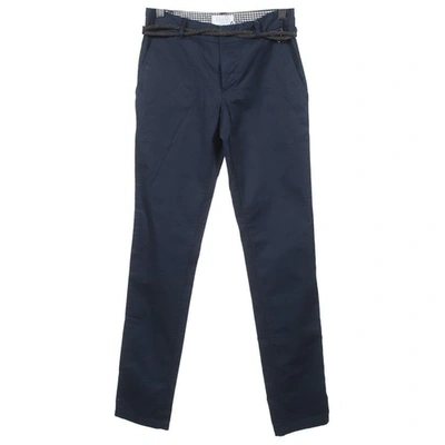 Pre-owned Elevenparis Navy Cotton Trousers