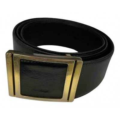 Pre-owned A. Testoni' Leather Belt In Black