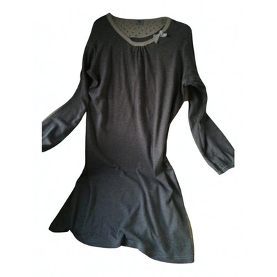 Pre-owned Petit Bateau Mini Dress In Black
