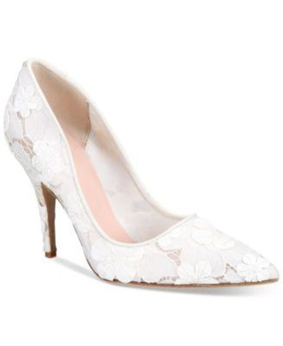 Kate Spade New York Licorice Too Lace Pumps In Off White
