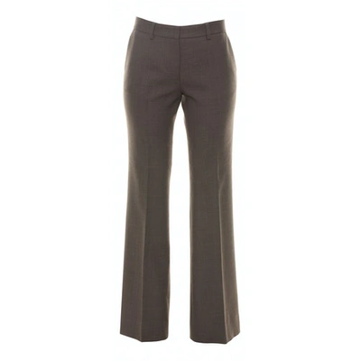 Pre-owned Etro Wool Trousers In Brown