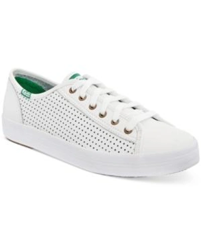Keds Women's Kickstart Perforated Sneakers Women's Shoes In White