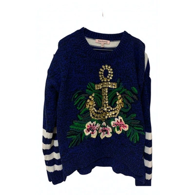 Pre-owned Juicy Couture Jumper In Blue