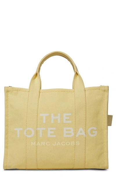 Marc Jacobs Small Traveler Canvas Tote In Cream