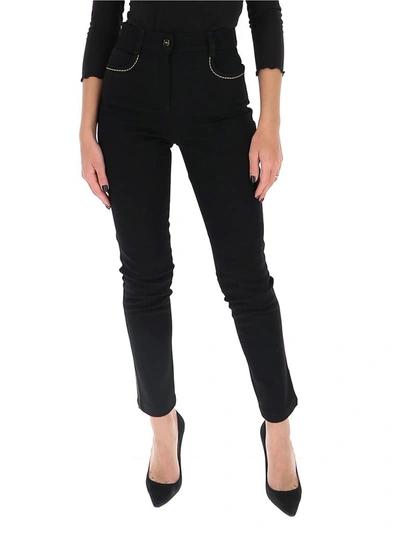 Fendi Women's Black Cotton Jeans