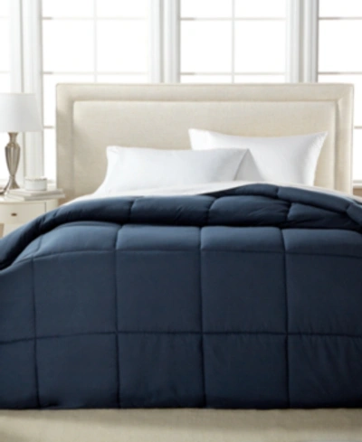 Royal Luxe Color Hypoallergenic Down Alternative Light Warmth Microfiber Comforter, Twin, Created For Macy's In Navy