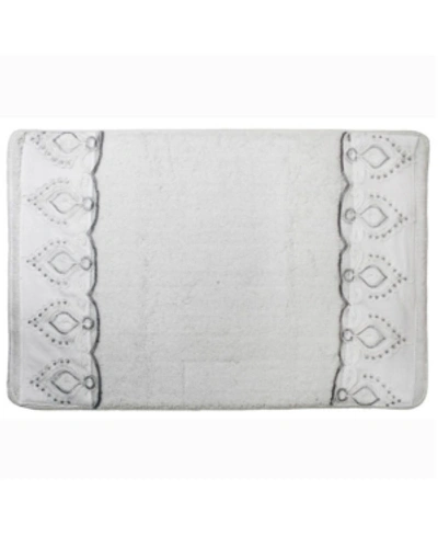 Popular Bath Monaco Bath Rug Bedding In White