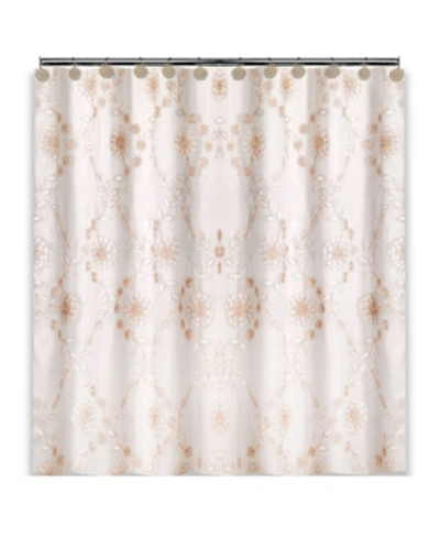 Popular Bath Rose Vine Shower Curtain Bedding In Beige