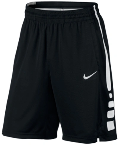 Nike Men's Elite Dri-fit 9" Basketball Shorts In Black/white