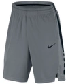 Nike Men's Elite Dri-fit 9" Basketball Shorts In Cool Grey/black