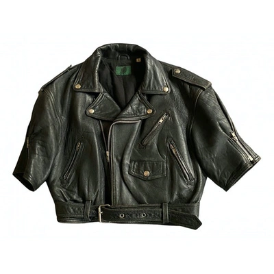 Pre-owned Jean Paul Gaultier Black Leather Jacket