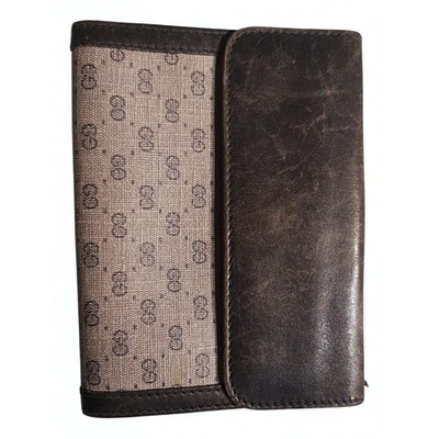Pre-owned Gucci Leather Wallet In Blue