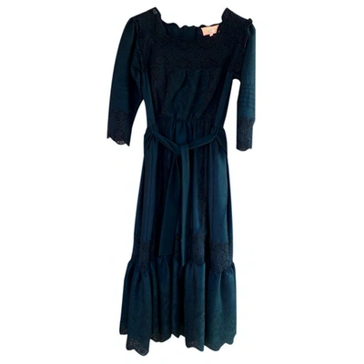 Pre-owned Manoush Wool Maxi Dress In Black