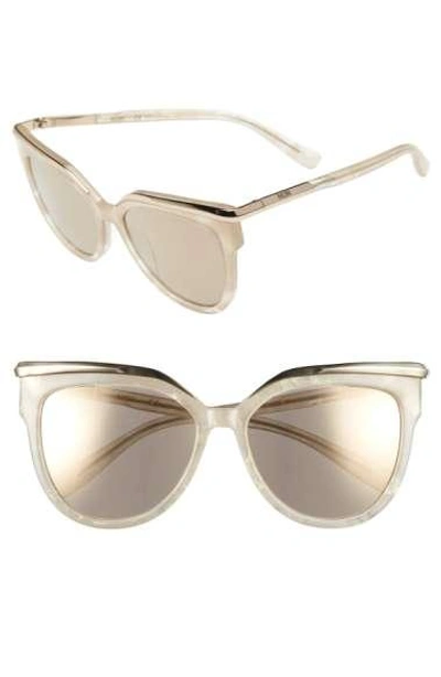 Mcm 56mm Cat Eye Sunglasses In Sparkly Ivory