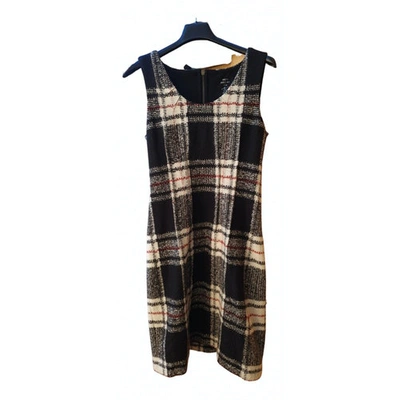 Pre-owned Marc Cain Wool Mid-length Dress In Multicolour