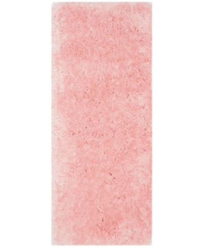 Safavieh Arctic Shag Collection Runner Area Rug, 2' 3" X 6' In Pink
