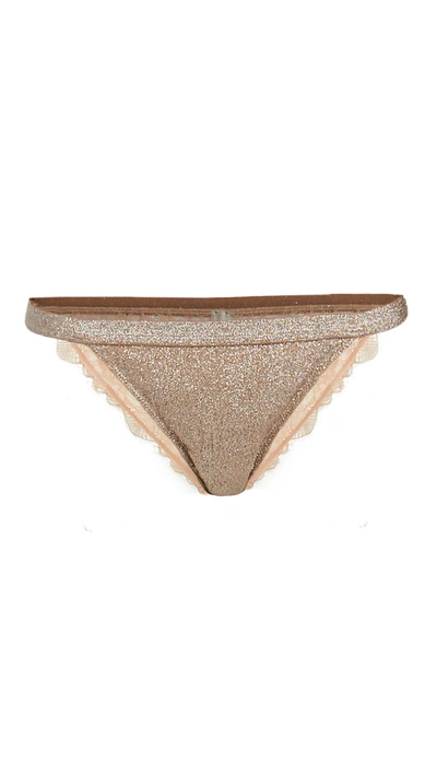 Love Stories Wild Rose Panties In Gold