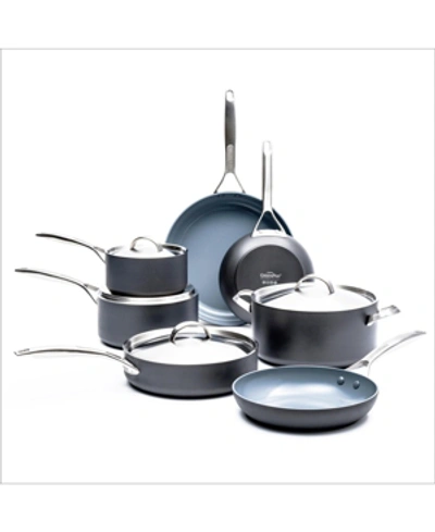 Greenpan Paris Pro 11-pc. Ceramic Non-stick Cookware Set In Grey