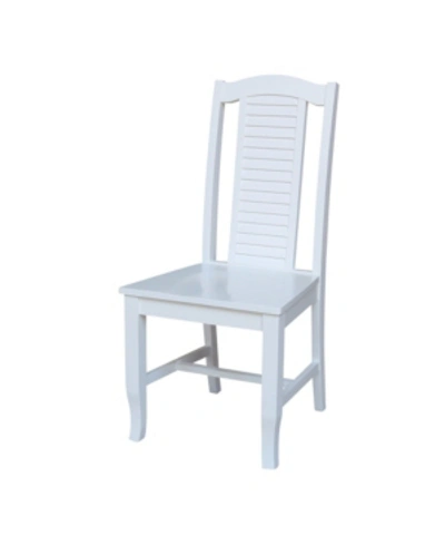 International Concepts Seaside Chairs, Set Of 2 In White