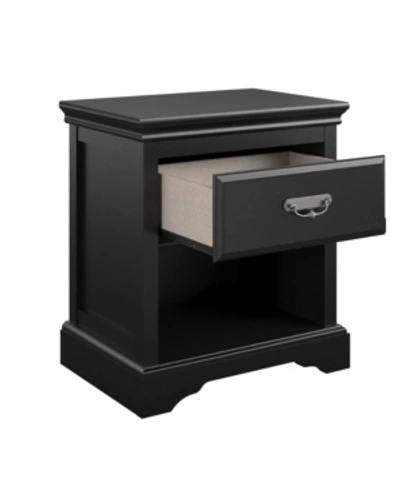 Ameriwood Home Nordbee Nightstand In Black