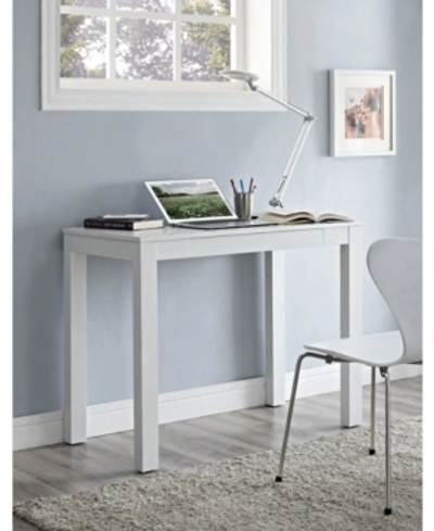 Ameriwood Home Parsons Desk With Drawer In White