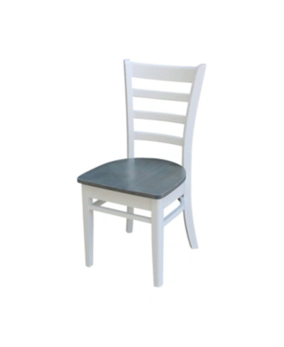 International Concepts Emily Side Chair In Heather Gray