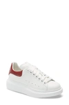 Alexander Mcqueen Platform Sneaker In White/ Red