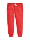 Polo Ralph Lauren Kids' Toddler And Little Boys Cotton Fleece Jogger In Red