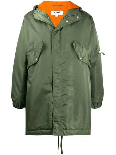 Ymc You Must Create Oversized Mid-length Parka In Green