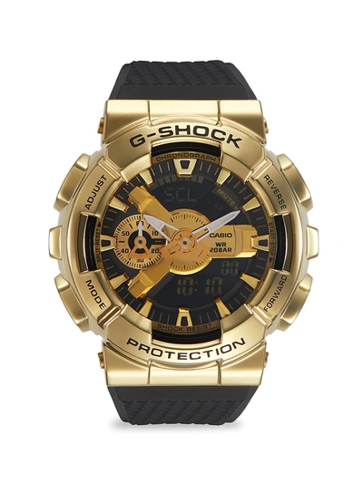 G-shock Men's Stainless Steel & Neobrite-strap Chronograph Watch In Gold