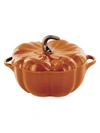 Staub 24 Oz. Ceramic Pumpkin Cocotte In Burnt Orange