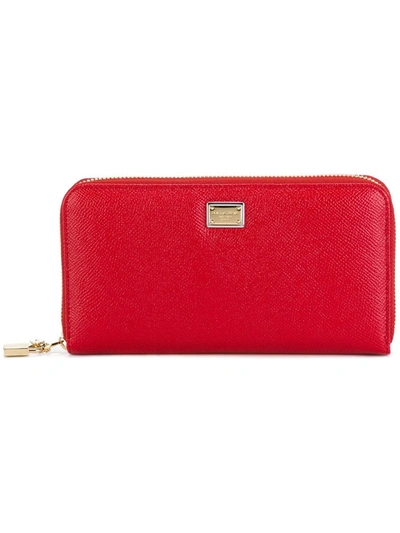 Dolce & Gabbana 'dauphine' Wallet In Red