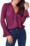 Paige Abriana Shirt In Grape Wine