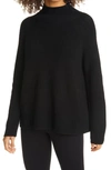 Eileen Fisher Raglan Sleeve Merino Wool Turtleneck Sweater In Clwtr