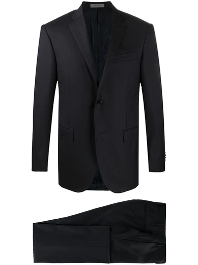 Corneliani Single-breasted Suit In Blue