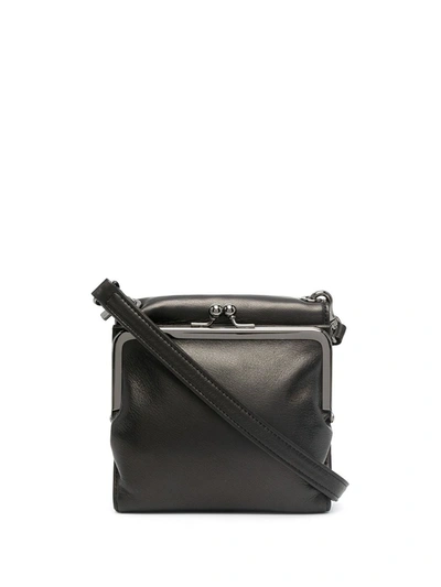 Discord Yohji Yamamoto Calf Leather Crossbody Bag In Black