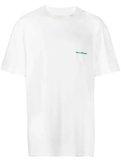 Han Kjobenhavn Embroidered Logo T-shirt In White