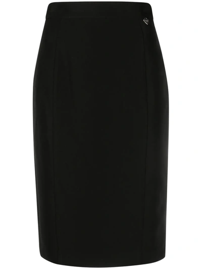 Twinset High-waisted Pencil Skirt In Black
