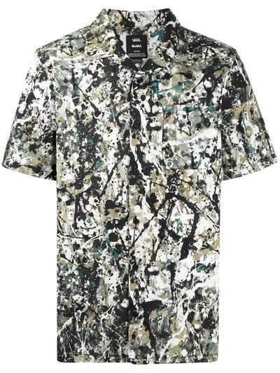 Vans Paint Splatter Print Shirt In Green