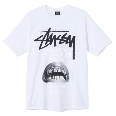 Pre-owned Stussy  X Rick Owens World Tour Collection T-shirt White