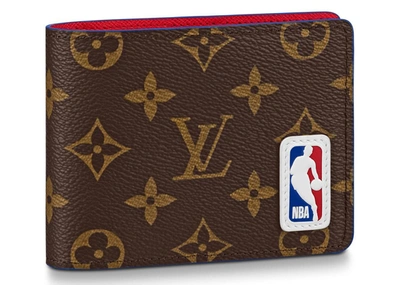 Pre-owned Louis Vuitton  X Nba Multiple Wallet Monogram