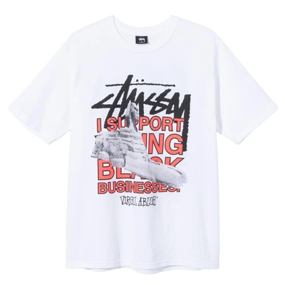 Pre-owned Stussy  X Virgil Abloh World Tour Collection T-shirt White