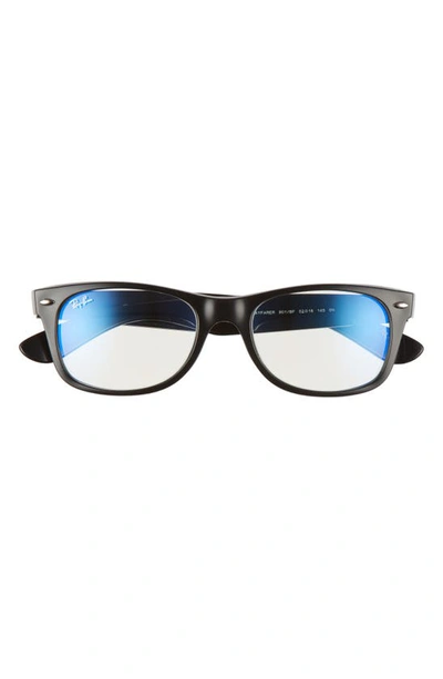 Ray Ban Iconic New Wayfarer 55mm Sunglasses In Black Crystal