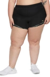 Nike Dri-fit Tempo Running Shorts In Black/ Ice/ Tea Tree Mist