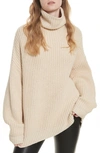 Free People Swim Too Deep Turtleneck Sweater In Ivory