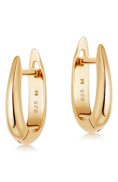 Missoma Plain Claw Huggie Hoop Earrings In Gold