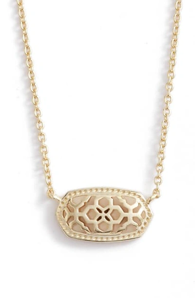 Kendra Scott Elisa Pendant Necklace In Gold Filigree