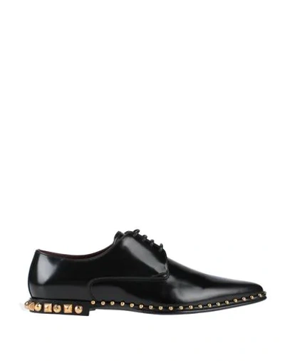 Dolce & Gabbana Lace-up Shoes In Black