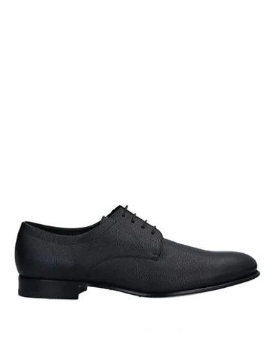 A.testoni Lace-up Shoes In Black